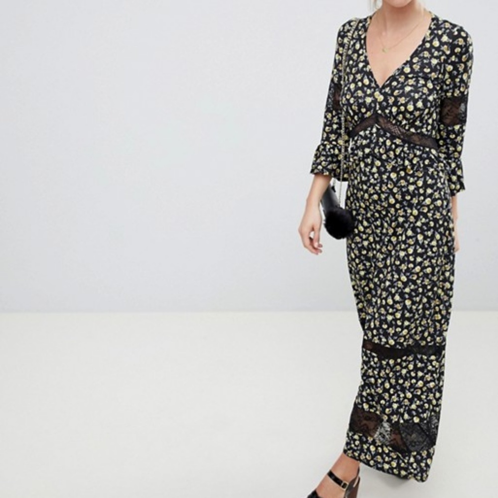 ASOS Maxi Tea Dress in Floral Print